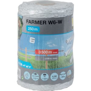 LITZE FARMER W6-W, WEIß, 250 M