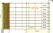 Elektrozaunnetz, Kombi, 0,90 m hoch