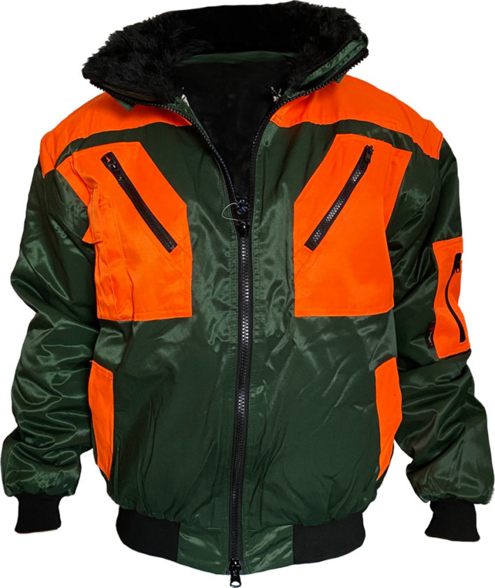 Forstjacke Forester grün-orange S