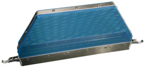 Abdeckung Ansaugkasten Gitter blau