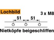 1,62 m Obermesser Profi Doppelmesser