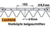 1,47 m Finger Reservemesser