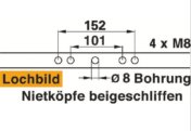 1,62 m Freischneid Reservemesser