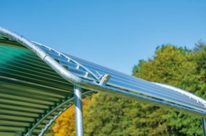Dachkanten-Schutzbügel, für Compact-Viereckraufe