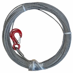 Zugseil mit Haken 130 m / 3 mm